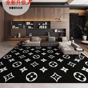 客厅地毯家用沙发茶几防水防污地垫免洗卧室床边毯子 轻奢高级法式