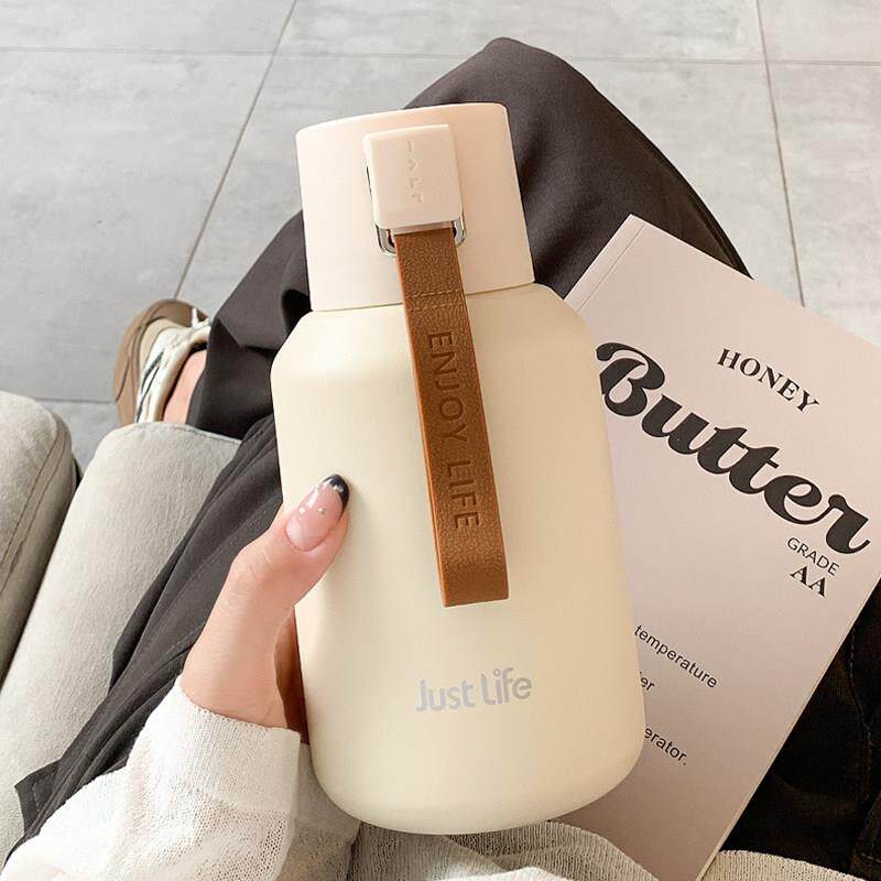 高档保温水杯男女新款2025带盖子喝水大容量高颜值可携式简约学生