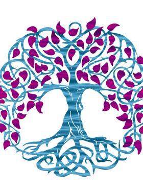 独立站现货新款生命之树金属铁艺墙挂装饰品艺术家居装饰品