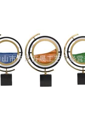 创意流沙画摆件轻奢高级感办公室客厅酒柜电视柜沙漏家居软装饰品