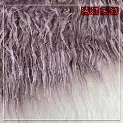 现货仿滩羊毛10CM落水毛长毛萝卜丝水洗炸毛棉花娃娃头发布料