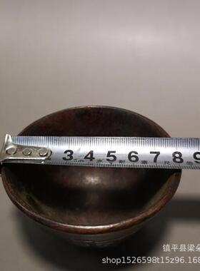 仿古纯铜阿弥陀佛小茶碗酒杯茶杯水杯摆件古玩收藏铜杯子