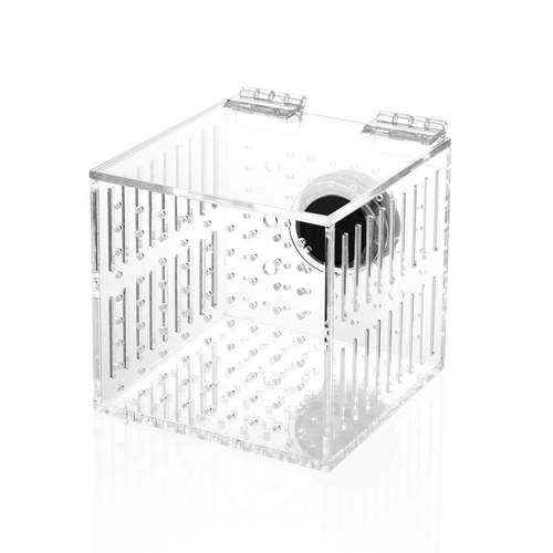 磁吸强磁版单格款鱼儿亚克力隔离盒磁铁版水族箱多功能用盒