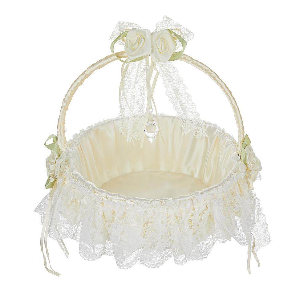 热销花童篮子欧式婚礼手提折叠花篮外贸奶白花童小花篮货源,节庆用品/礼品,陪嫁用品套装,淘宝优惠券,粉丝福利购,淘宝优惠卷