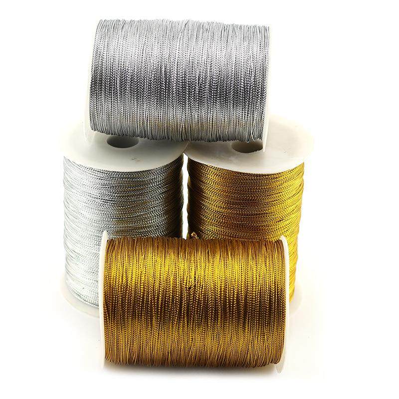 0.8mm毫米8股金线银线绳金银葱线绳书签服装吊牌绳线1000米/卷,居家布艺,绳子,淘宝优惠券,粉丝福利购,淘宝优惠卷