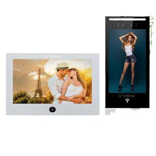 7寸双目可视楼宇对讲楼宇对讲系统小区楼宇智能门禁对讲系统