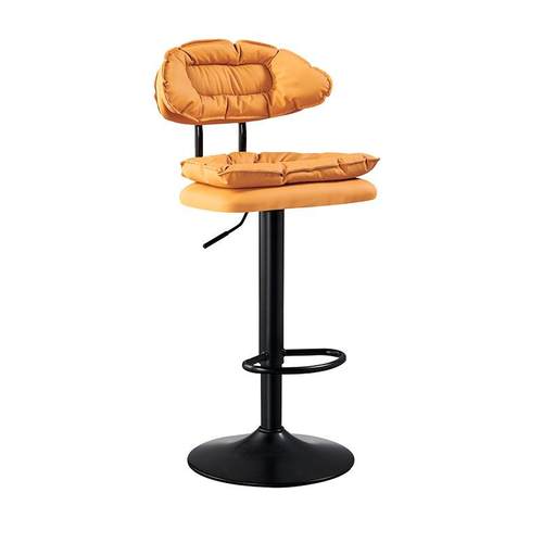 吧台椅酒吧凳子高脚凳升降靠背轻奢高级感家用旋转收银台前台椅子