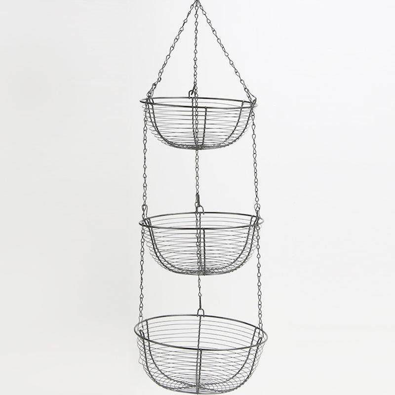 欧式铁艺水果篮创意三层可拆装水果盆水果收纳篮水果摇篮家居摆件,收纳整理,脏衣篮,淘宝优惠券,粉丝福利购,淘宝优惠卷