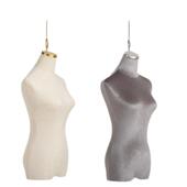 悬空展示架道具半身女装 店橱窗吊挂钩假人悬挂婚纱女模特 吊模服装