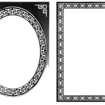 4开古风卡纸仿镜片镜面创意卡纸画室裱框裱边装饰装裱师训卡纸