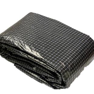 厂家直销聚乙烯彩条布PE黑格布抗老化塑料黑白格乌格布防晒防雨布