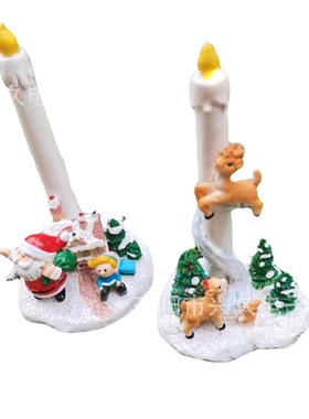 圣诞雪人松鼠新品创意艺术圣诞节日气氛装饰品庭院花园摆设品