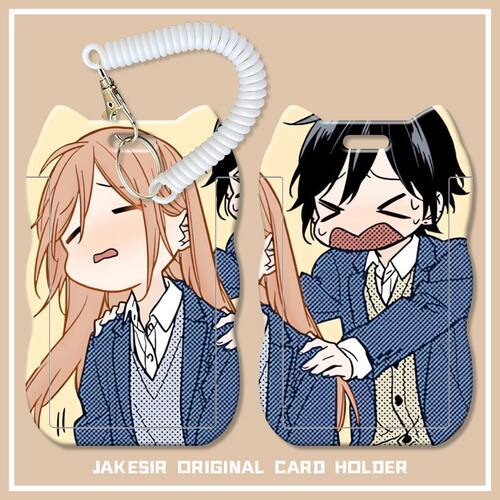 堀与宫村可爱情侣学生滑盖猫耳朵卡套饭卡水卡公交身份证套弹簧绳