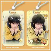 张函瑞可爱涂鸦学生滑盖卡套饭卡公交卡保护套身份证件门禁卡