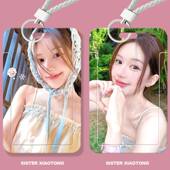 赵露思可爱学生滑盖卡套饭卡公交卡证件保护套门禁卡校园卡收纳