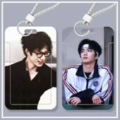 刘耀文帅气学生滑盖卡套饭卡公交卡身份证件保护套门禁校园卡