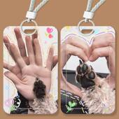 云旗郝熠然涂鸦学生滑盖卡套饭卡公交卡身份证保护门禁校园卡