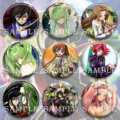 反叛的鲁鲁修吧唧动漫镭射玻璃徽章二次元马口铁痛包生日礼物挂件