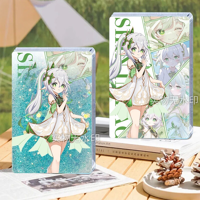 纳西妲小草神二次元游戏周边流沙麻将桌面装饰流沙咕卡砖立牌摆件