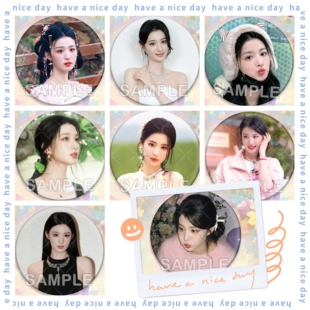 王楚然周边明星应援吧唧镭射徽章写真书包谷子马口铁胸针挂件装饰