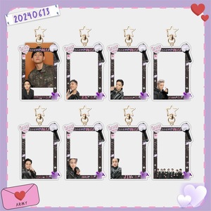 24年新款11周年庆插卡相框钥匙扣爱豆小卡桌面摆件明星Jung kook
