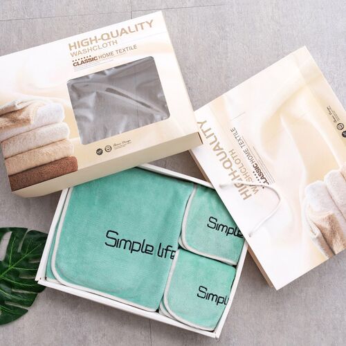 超细纤维毛巾浴巾礼盒三件套装会销锁客礼品吸水亲肤刺绣毛巾礼盒