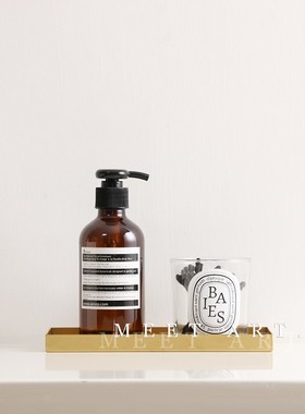 卫浴软装饰品 简约样板房家居摆件 卫生间展厅浴室柜托盘组合