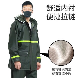 防暴雨男一件起批分体雨衣 套装 骑行雨衣套装 反光骑手防水雨衣雨裤