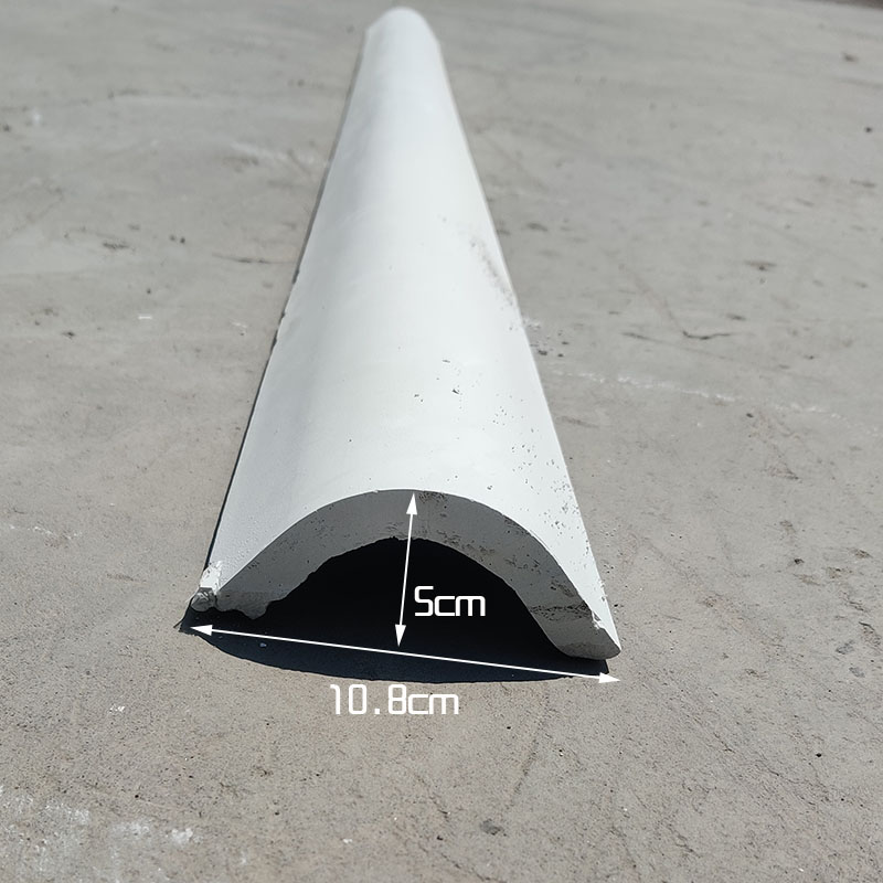 2cm二分之一半圆石膏线条新中式格栅板背景墙客厅包柱子圆柱弧形