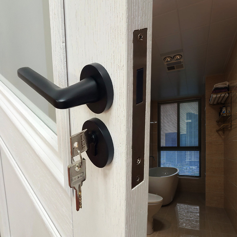 麦季卧室门室内门门锁磁吸静音门锁锁具五金卫生间门静音锁