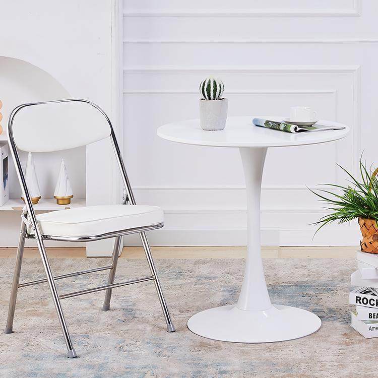 北欧简约圆桌子白色郁金香烤漆桌休闲洽谈接待桌奶茶店阳台圆桌椅,住宅家具,板木餐桌,淘宝优惠券,粉丝福利购,淘宝优惠卷