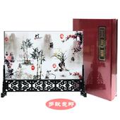 包邮 木制漆器小屏风 饰摆饰 商务礼品 台屏 家居客厅办公室书房装