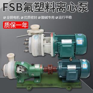 FSB氟塑料合金离心泵耐酸碱防腐蚀泵机械密封耐腐蚀化工泵自吸泵
