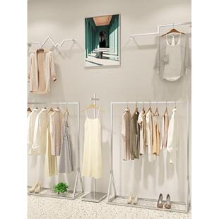 展示架服装架不锈钢陈列架包架正挂架女装店专用上墙架落地架