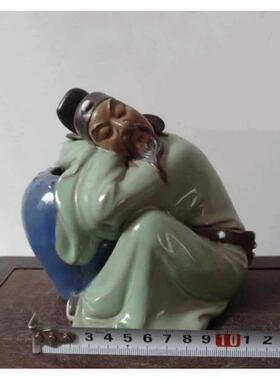 石湾公仔陶瓷李白醉酒手工家居装饰摆件酒馆文人诗人李白杜甫盆景