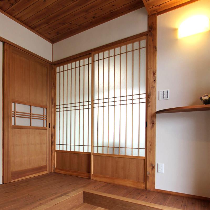 日式榻榻米定制厨房推拉门和室移门衣柜门实木门隔断滑轮门格子门