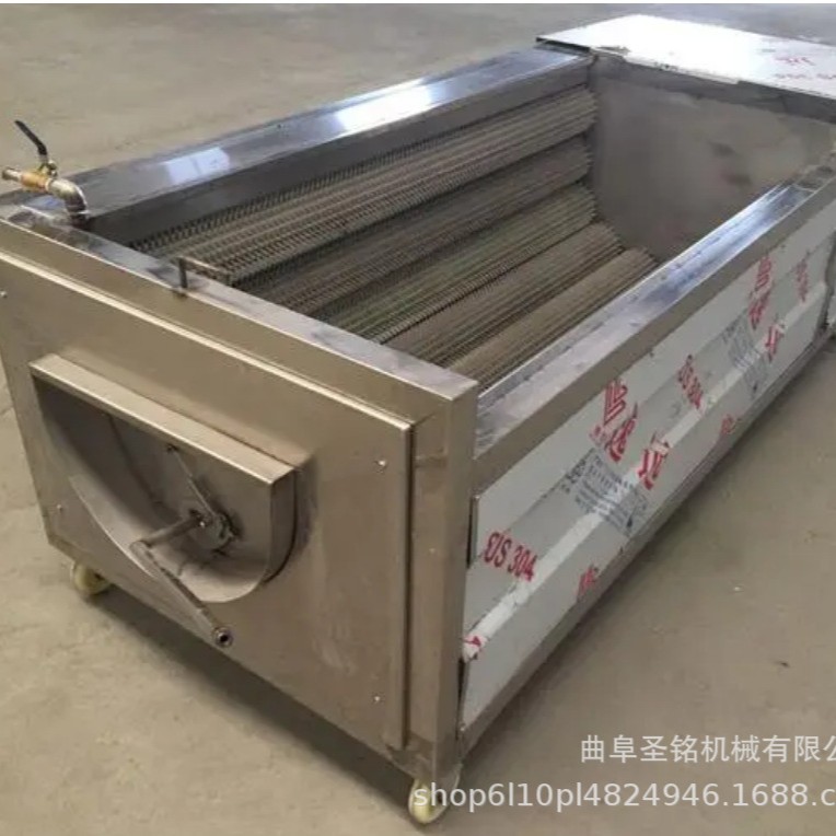 大型核桃毛刷清洗机 柑橘去叶子滚筒清洗机 商用红枣板栗清洗机