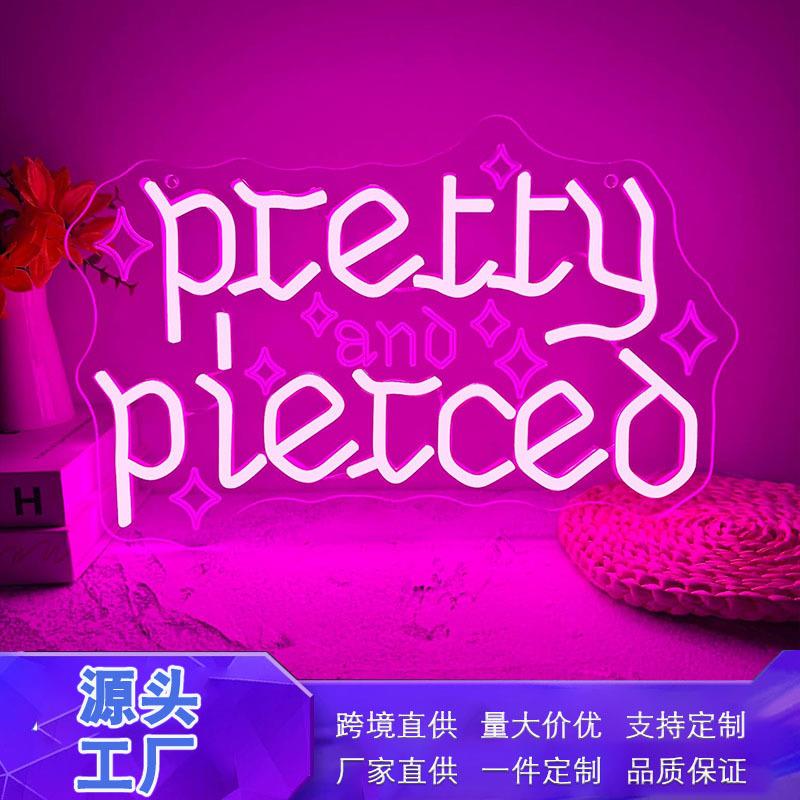 霓虹灯亚马逊外贸跨境氛围灯亚克力发光板户外室内装饰招牌灯