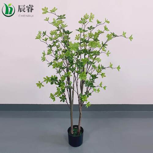 仿真植物双杆三杆吊钟盆栽 绿植盆景Simulation green plant跨境