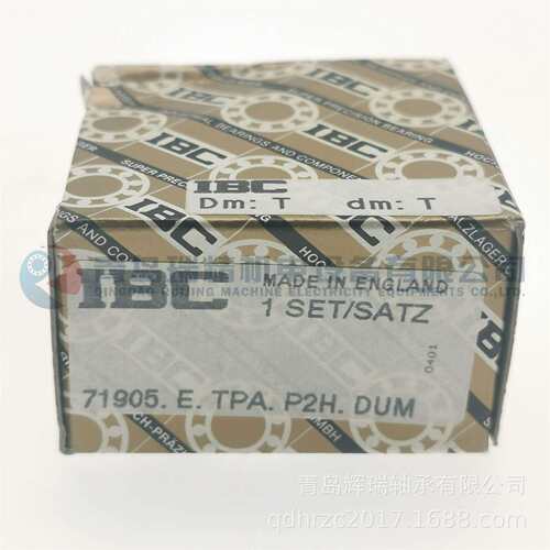 IBC 精密角接触球轴承 71905.E.TPA.P2H.DUM = 71905ACD/P4ADGB