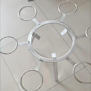 农村旋转柴火架火锅架柴火灶转转锅火坑架多功能转盘三角架地火炉