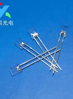 257长脚白发翠绿led灯珠发光二极管 2*5*7翠绿色高亮绿光