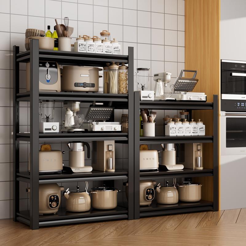 厨房置物架落地多层多功能家用微波炉烤箱锅架收纳架货架橱柜架子