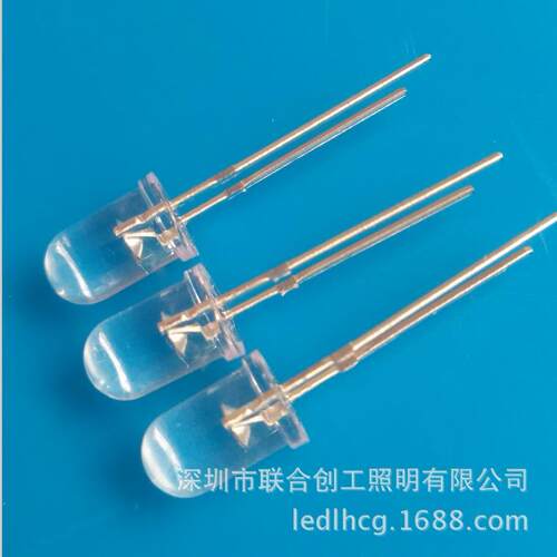 f5圆头白光 超高亮低光衰白光 5mm圆头白光短脚 F5LED灯珠