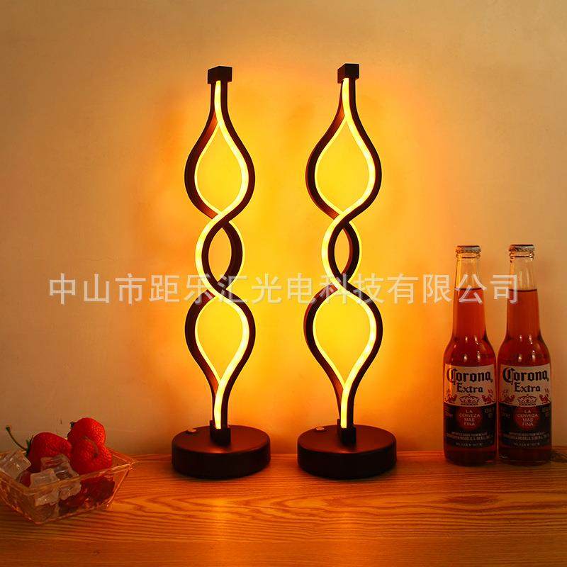 网红led充电台灯酒吧ktv创意麻花台灯餐厅清吧氛围灯小夜灯桌灯,工业油品/胶粘/化学/实验室用品,其他实验室设备,淘宝优惠券,粉丝福利购,淘宝优惠卷