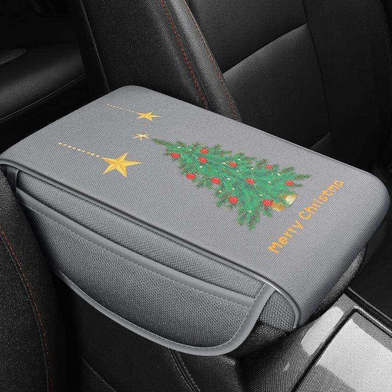 汽车扶手箱垫通用型创意布艺卡通可爱车内中央扶手垫舒适车载托肘图片