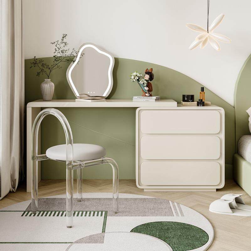 奶油风实木网红梳妆台卧室现代简约可伸缩化妆柜斗柜一体化妆桌,橡塑材料及制品,亚克力管/有机玻璃管,淘宝优惠券,粉丝福利购,淘宝优惠卷