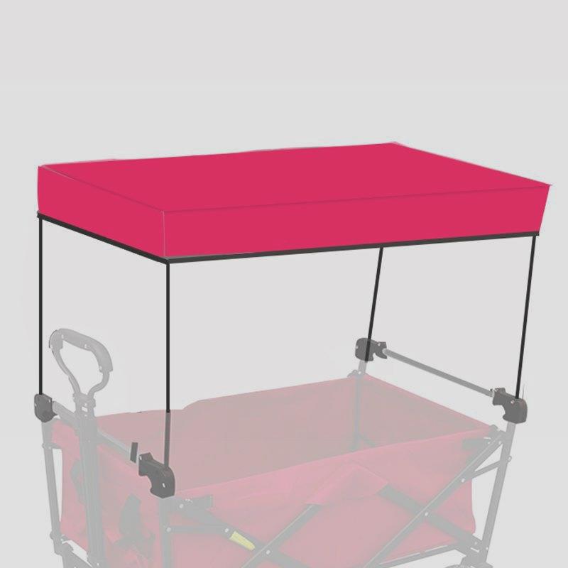 户外营地车遮阳顶棚买菜车拉杆小拉货车通用折叠防晒遮雨棚