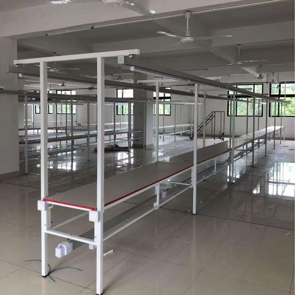 厂家销售 服装工厂车间平面流水台缝制车间流水案板工作台流水槽