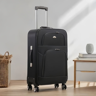 行李箱男生大容量牛津布旅行箱万向轮拉杆箱学生密码箱24寸帆布箱
